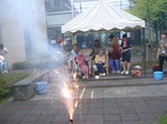 納涼会 花火